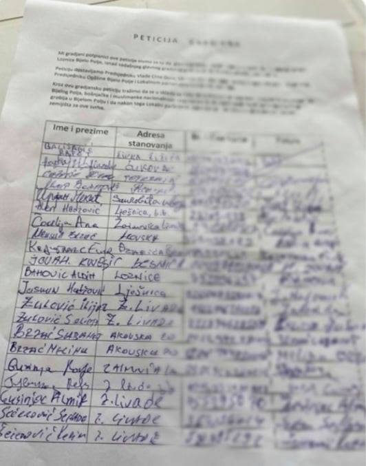 MASOVNO POTPISIVANJE PETICIJE